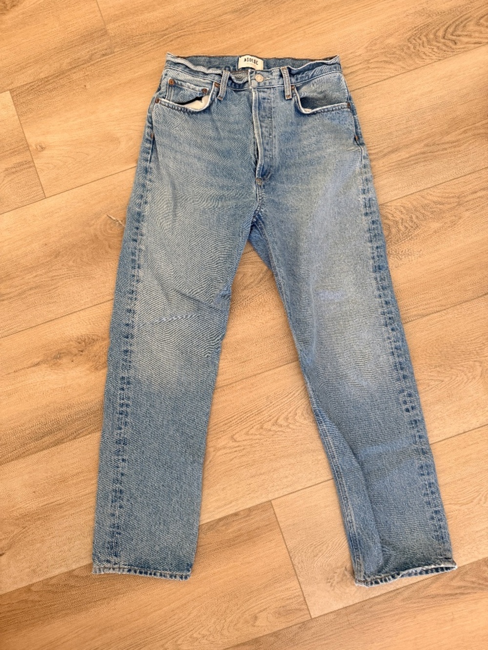 90'S PINCH WAIST HIGH RISE STRAIGHT